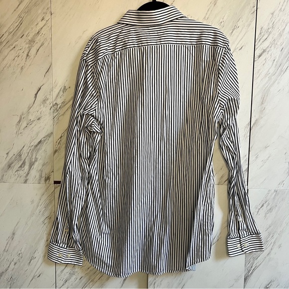 Express Stripe Modern Fit Button Up Shirt SZ L - Picture 5 of 7